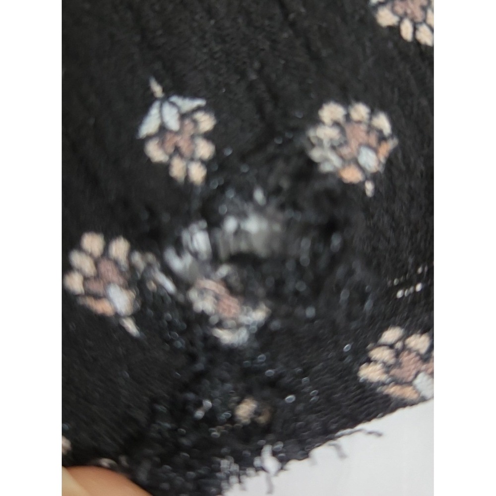 Lulus Yours Tule Black Floral Print Maxi Dress S/M- see disclaimer for damage - Picture 11 of 11